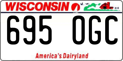 WI license plate 695OGC