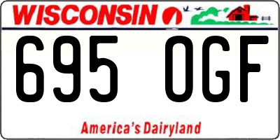WI license plate 695OGF