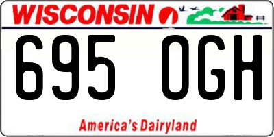 WI license plate 695OGH