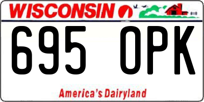 WI license plate 695OPK