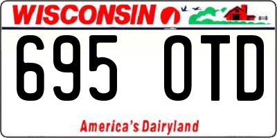WI license plate 695OTD