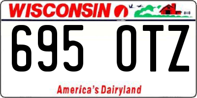 WI license plate 695OTZ