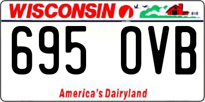 WI license plate 695OVB