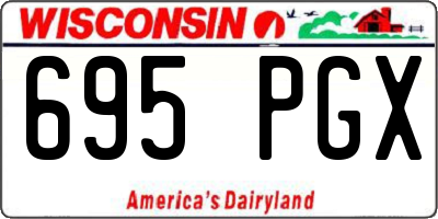 WI license plate 695PGX