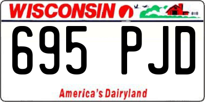 WI license plate 695PJD