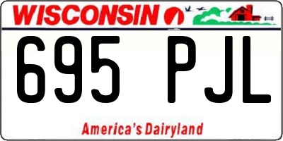 WI license plate 695PJL