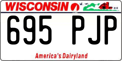 WI license plate 695PJP