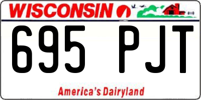 WI license plate 695PJT