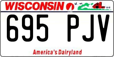 WI license plate 695PJV