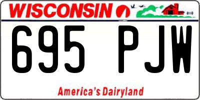 WI license plate 695PJW