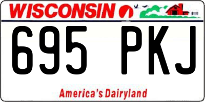 WI license plate 695PKJ
