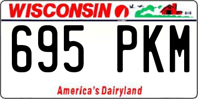 WI license plate 695PKM