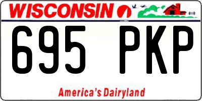 WI license plate 695PKP
