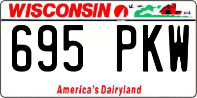 WI license plate 695PKW