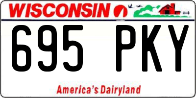 WI license plate 695PKY