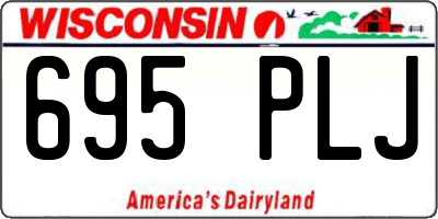 WI license plate 695PLJ
