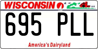 WI license plate 695PLL