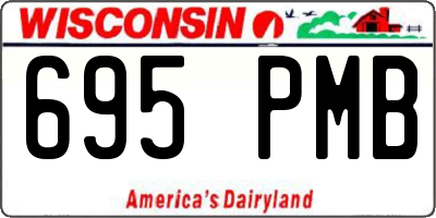 WI license plate 695PMB