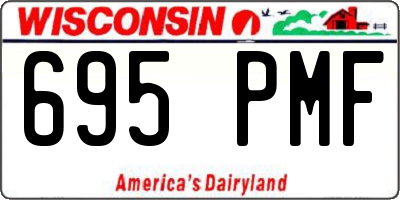 WI license plate 695PMF