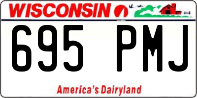 WI license plate 695PMJ