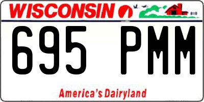 WI license plate 695PMM