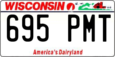 WI license plate 695PMT