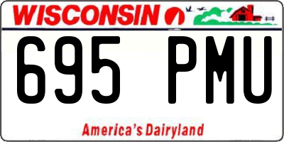 WI license plate 695PMU