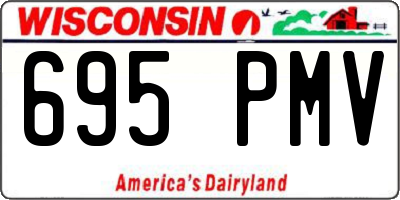 WI license plate 695PMV