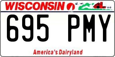 WI license plate 695PMY