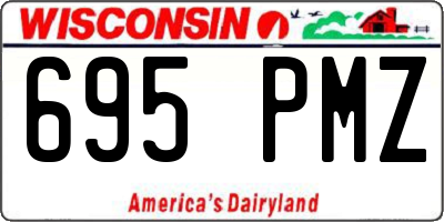 WI license plate 695PMZ