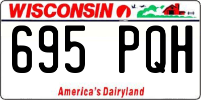 WI license plate 695PQH