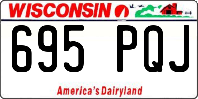 WI license plate 695PQJ