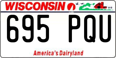WI license plate 695PQU