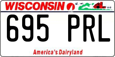 WI license plate 695PRL