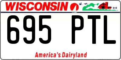 WI license plate 695PTL