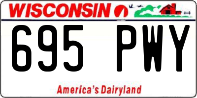 WI license plate 695PWY