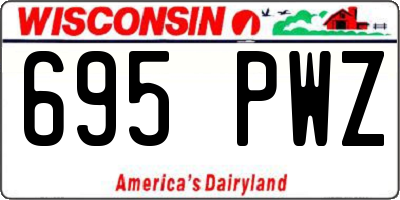 WI license plate 695PWZ
