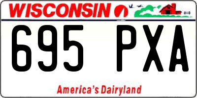 WI license plate 695PXA