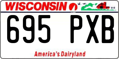 WI license plate 695PXB
