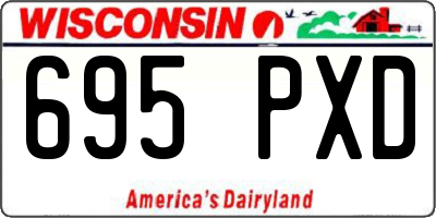 WI license plate 695PXD