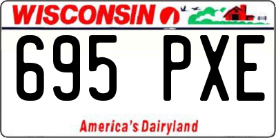 WI license plate 695PXE