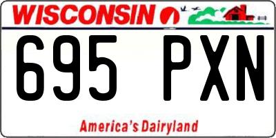 WI license plate 695PXN