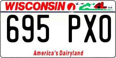 WI license plate 695PXO