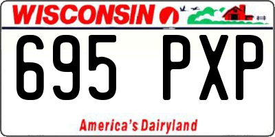WI license plate 695PXP