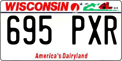 WI license plate 695PXR