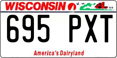 WI license plate 695PXT
