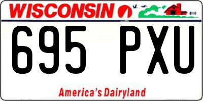WI license plate 695PXU
