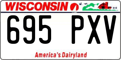 WI license plate 695PXV