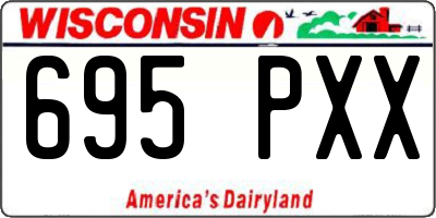 WI license plate 695PXX