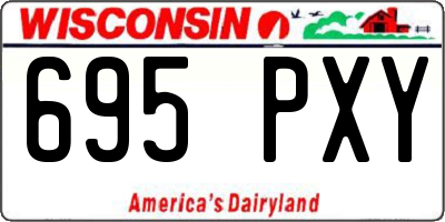 WI license plate 695PXY